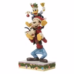 Mickey, Donald & Goofy Stacked. A Holiday Pile Up