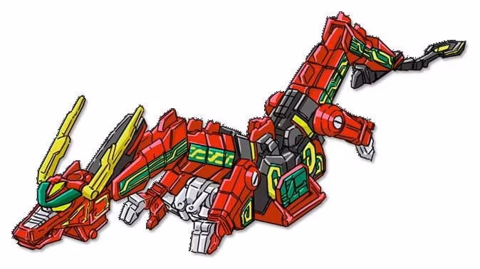 Mighty Morphin Power Rangers Thunderzord Action Figure Red Dragon