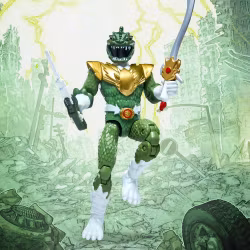 Mighty Morphin Power Rangers x Godzilla Action Figure Kaiju Ranger / Green Godzilla