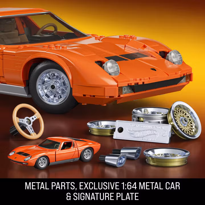 Mattel Brick Shop Hot Wheels Premium 1971 Lamborghini Miura P400 SV