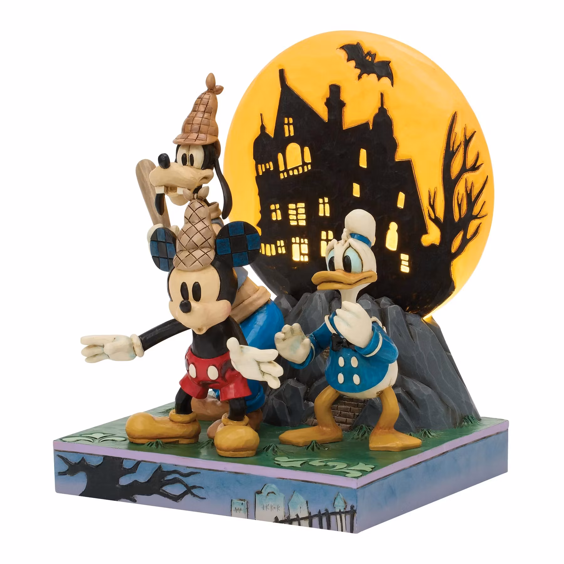 Look Out Ghosts! Mickey, Donald, Goofy, m/lys