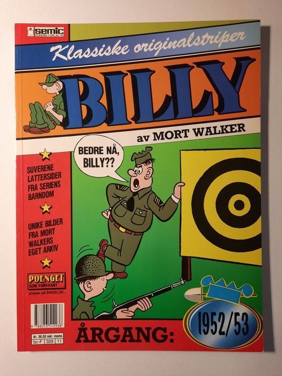 Billy : Klassiske originalstriper 1952/53
