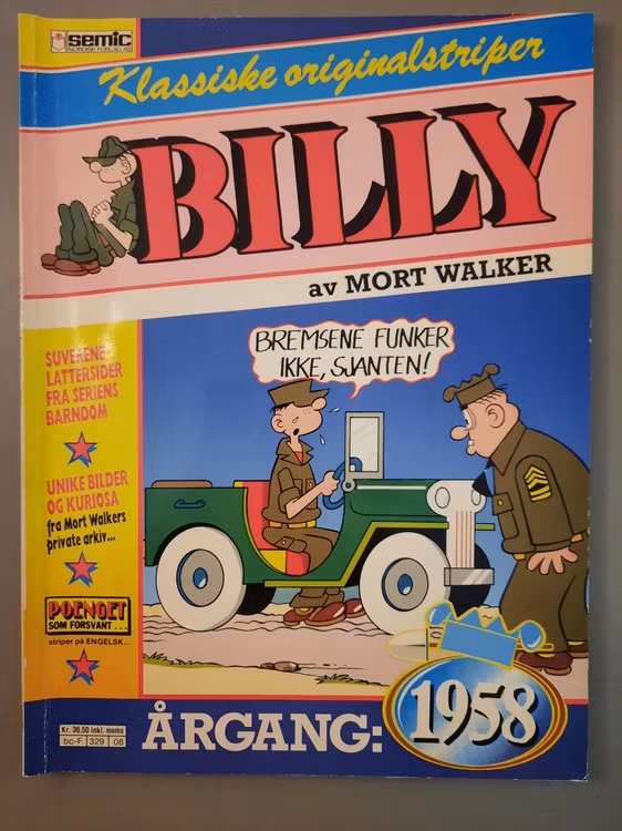 Billy : Klassiske originalstriper 1958