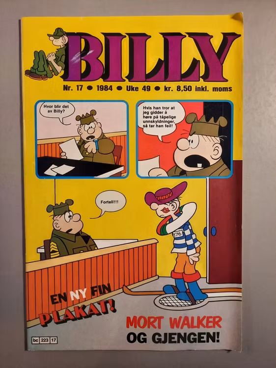 Billy 1984 - 17 m/poster