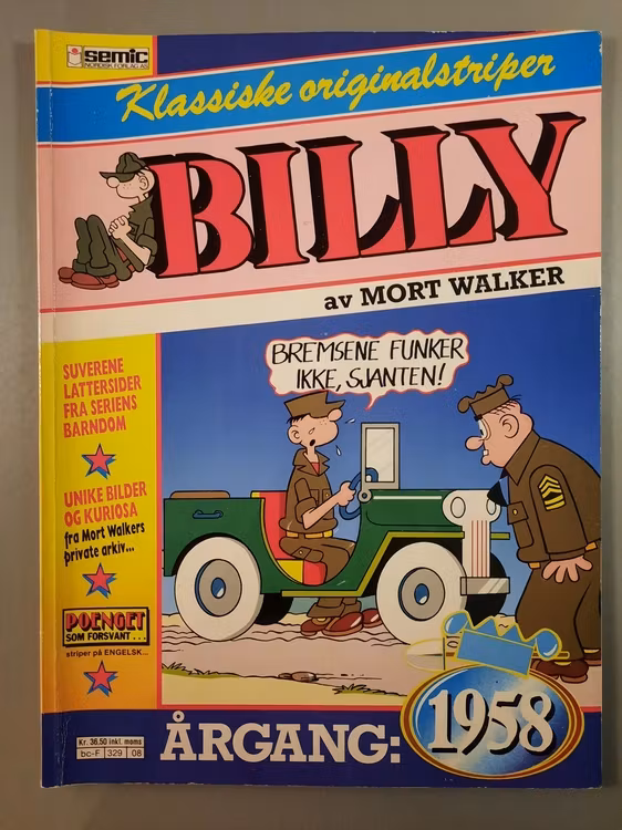 Billy : Klassiske originalstriper 1958