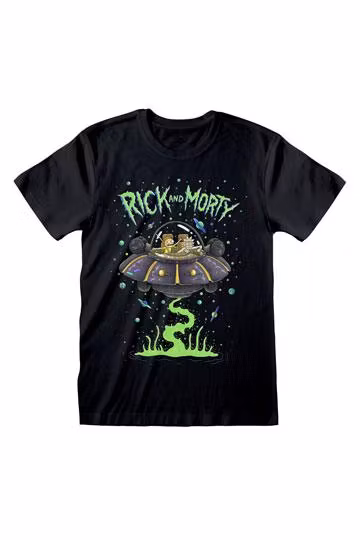 Rick & Morty T-Skjorte: Space Cruiser X-Large