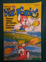 Fix & Foxi 1980 - 13 m/kalender bilag