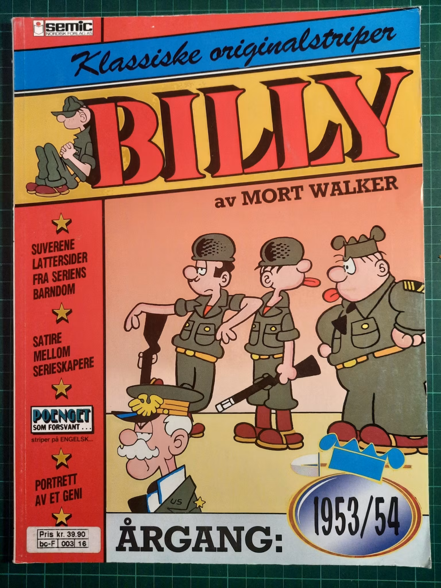 Billy : Klassiske originalstriper 1953/54
