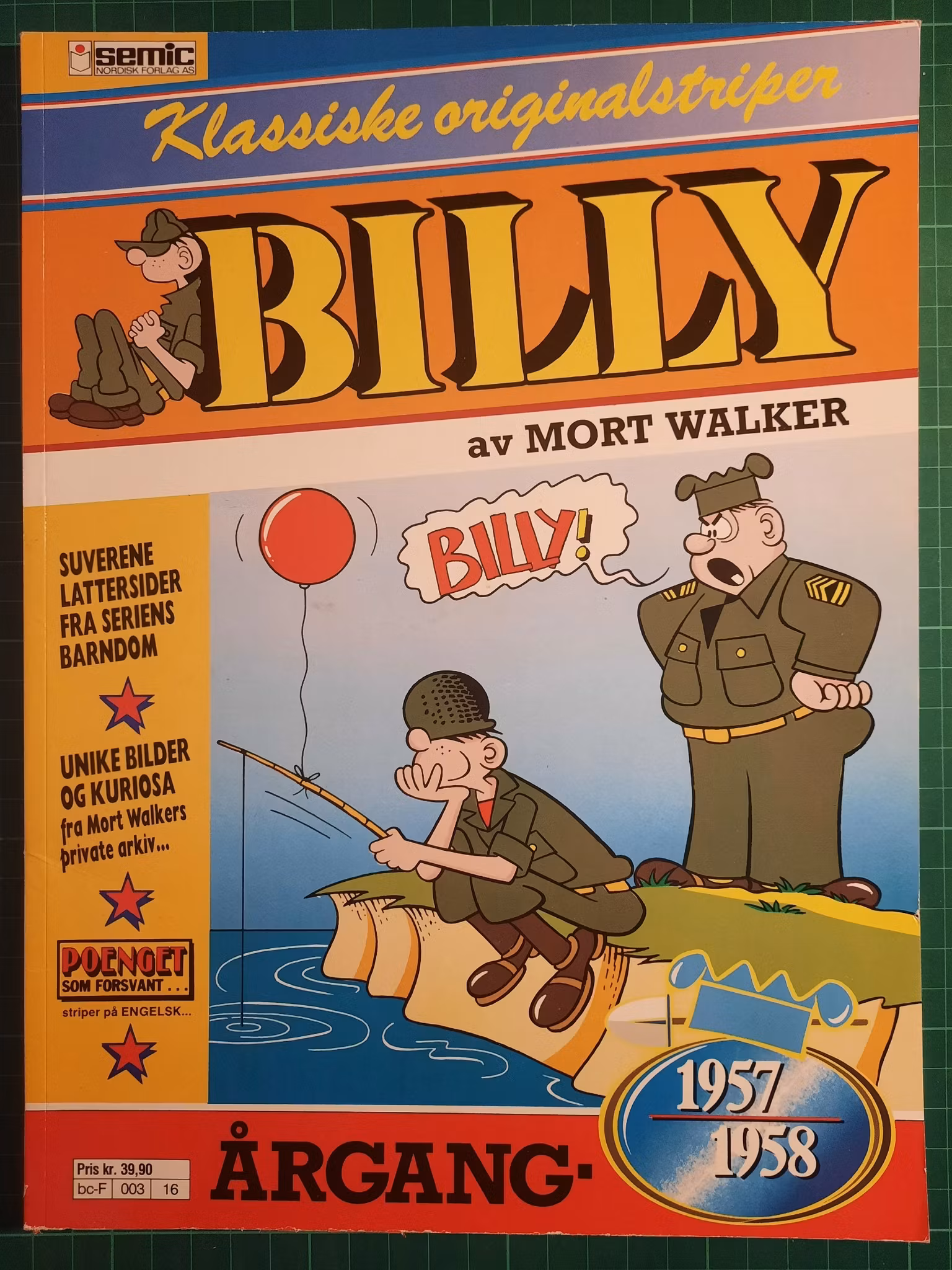 Billy : Klassiske originalstriper 1957/58