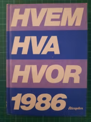Hvem Hva Hvor 1986