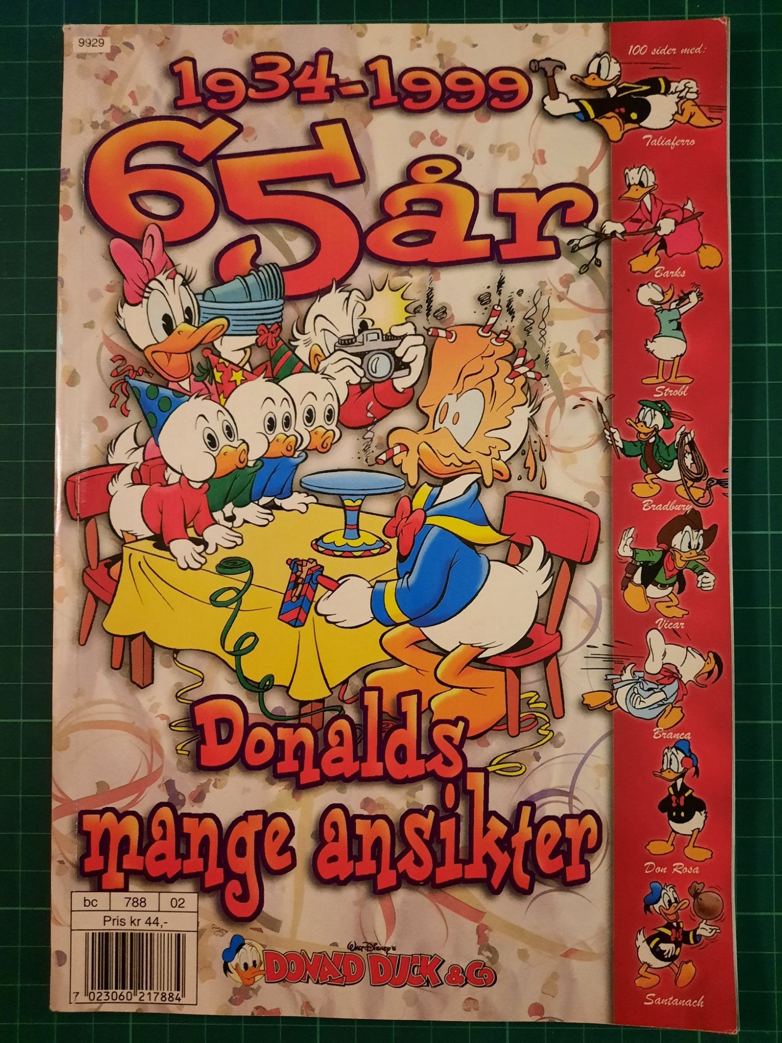 Donald mange ansikter 65 år