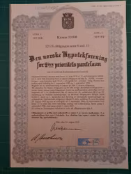 Obligasjon Den Norske hypotekforening 1983 10.000,-