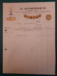 Faktura A. Johnsen 1946