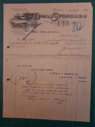 Faktura Ejnar Stensrud 1911