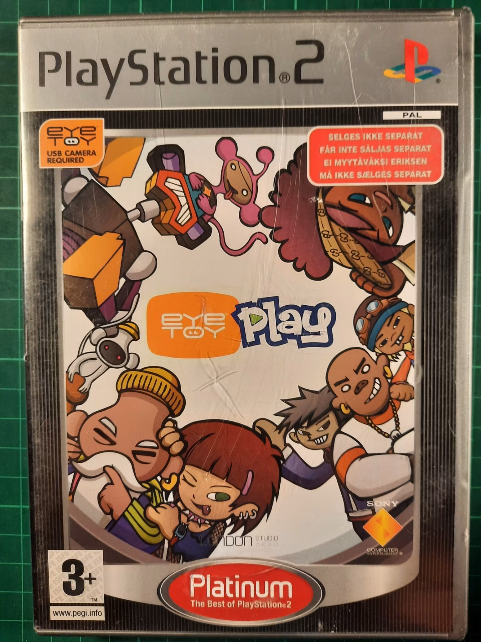 Playstation 2 : Eye toy play (Platinum utgave)