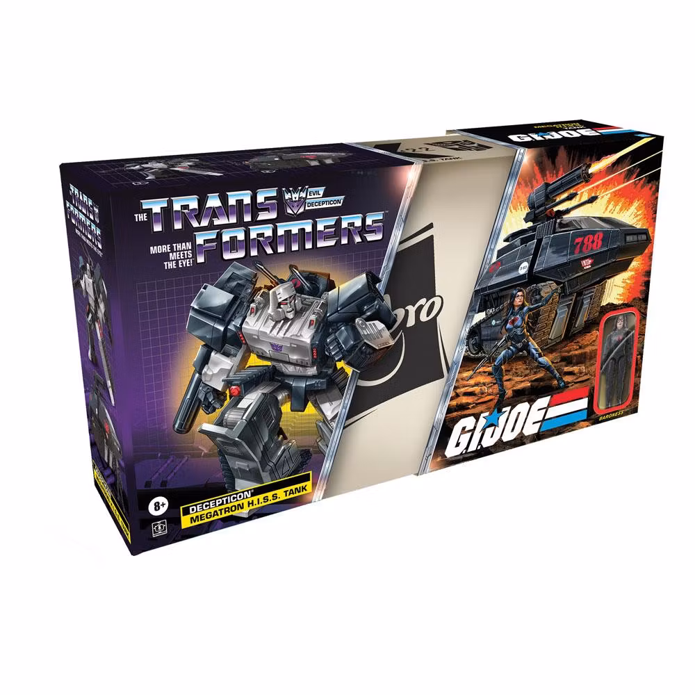 Transformers + G.I. Joe Mash-Up Megatron H.I.S.S. Tank with Cobra Baroness