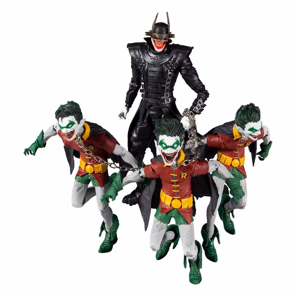The Batman Who Laughs with the Robins of Earth