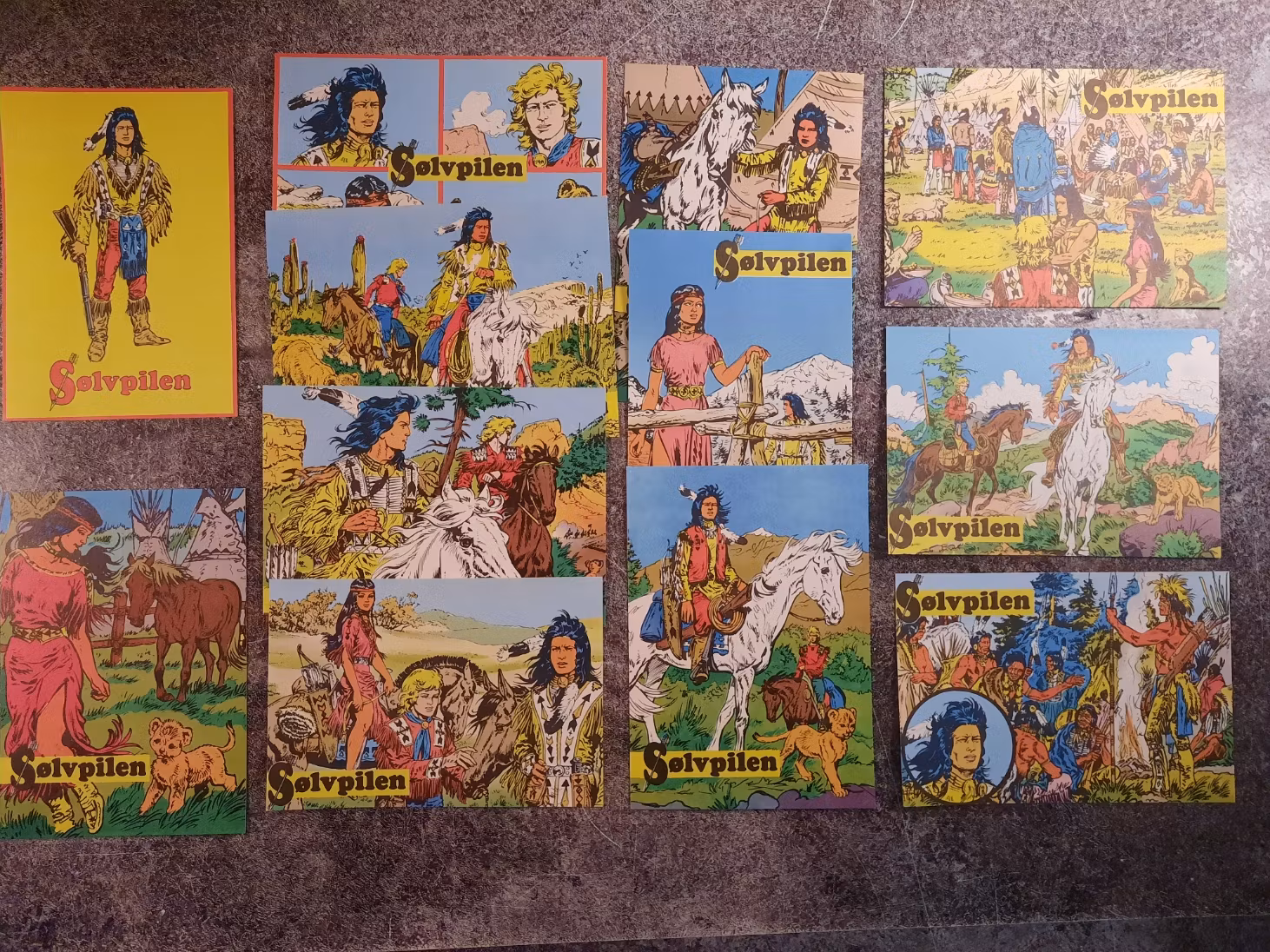 11 + 1 Sølvpilen postkort