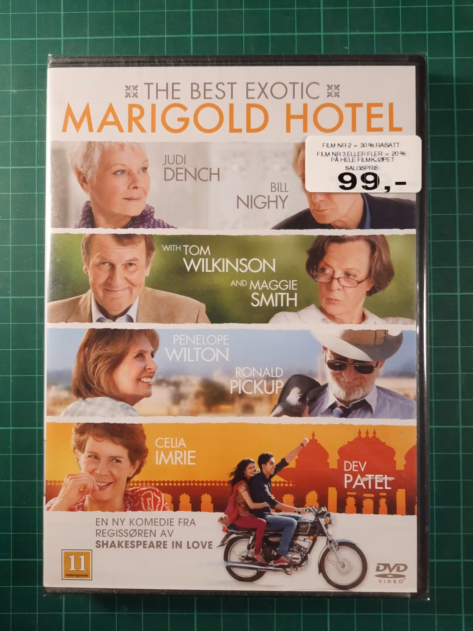 DVD : Marigold hotel (forseglet)