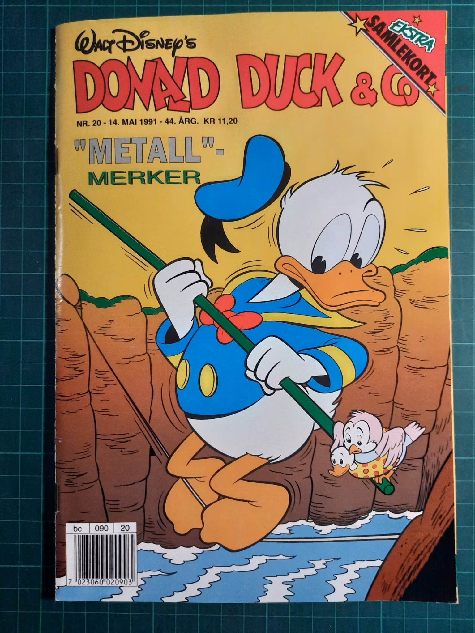 Donald Duck & Co 1991 - 20 m/samlerkort og klistremerker