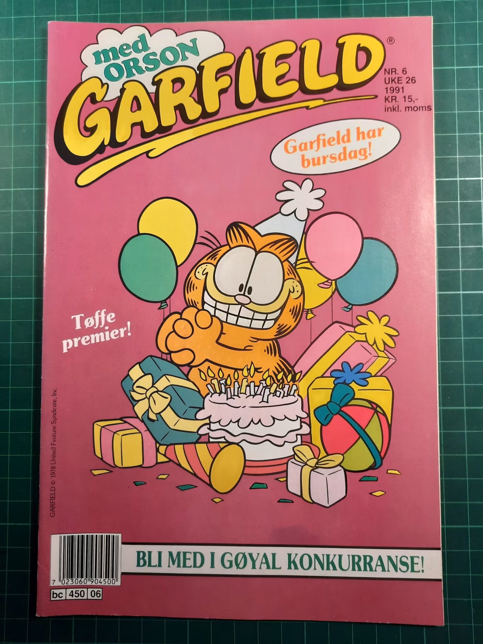 Garfield med Orson 1991 - 06