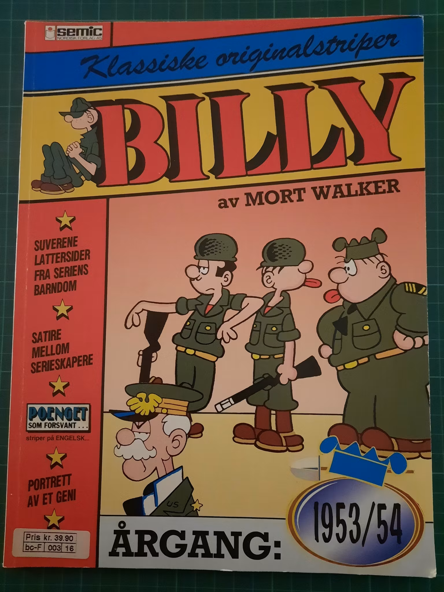 Billy : Klassiske originalstriper 1953/54