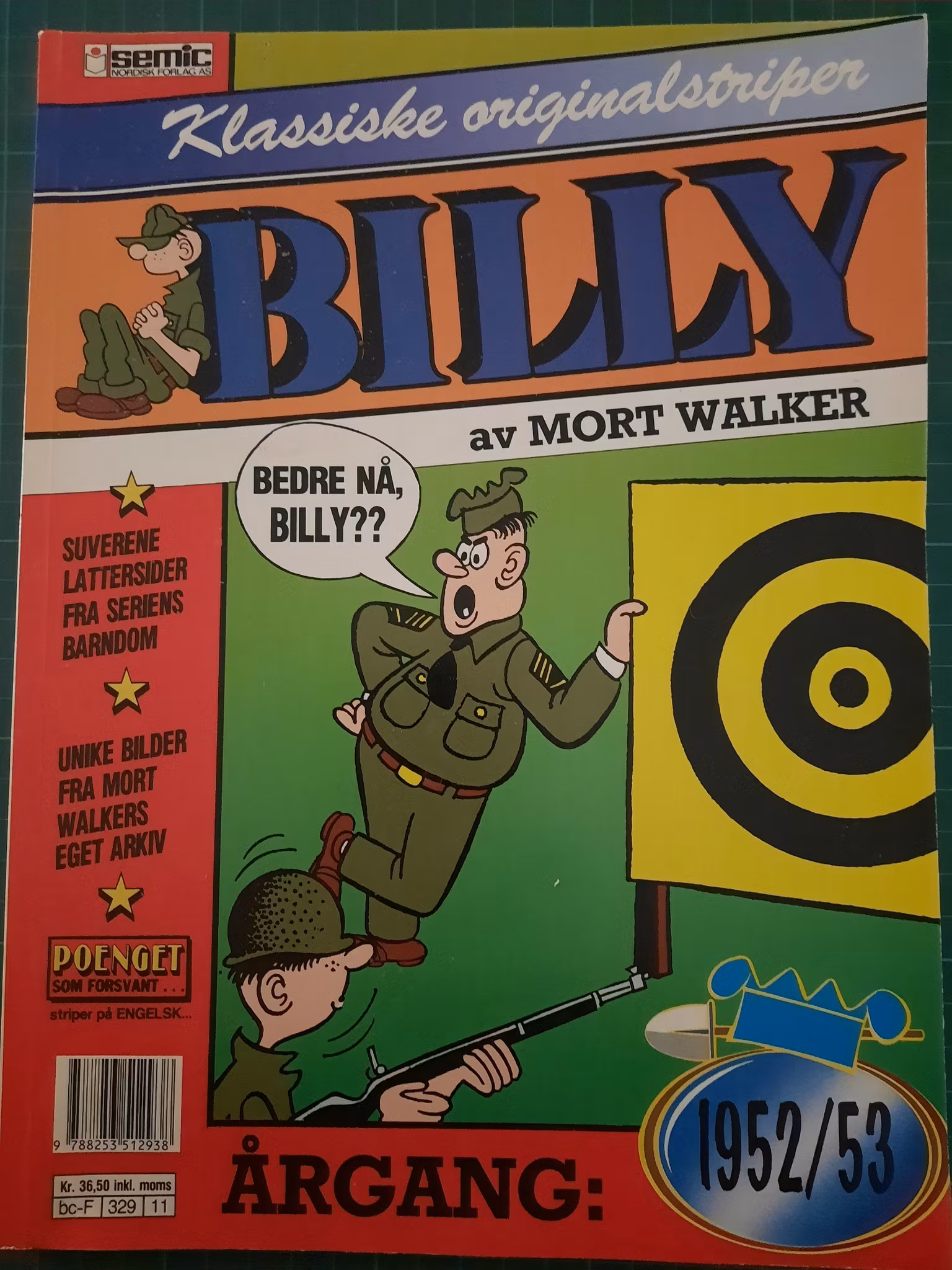 Billy : Klassiske originalstriper 1952/53