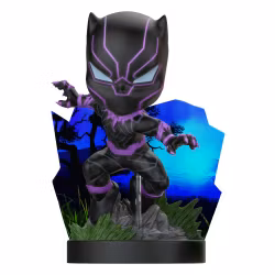 Marvel Superama Mini Diorama Black Panth (Black light) SDCC Exclusive 10 cm