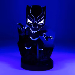 Marvel Superama Mini Diorama Black Panth (Black light) SDCC Exclusive 10 cm