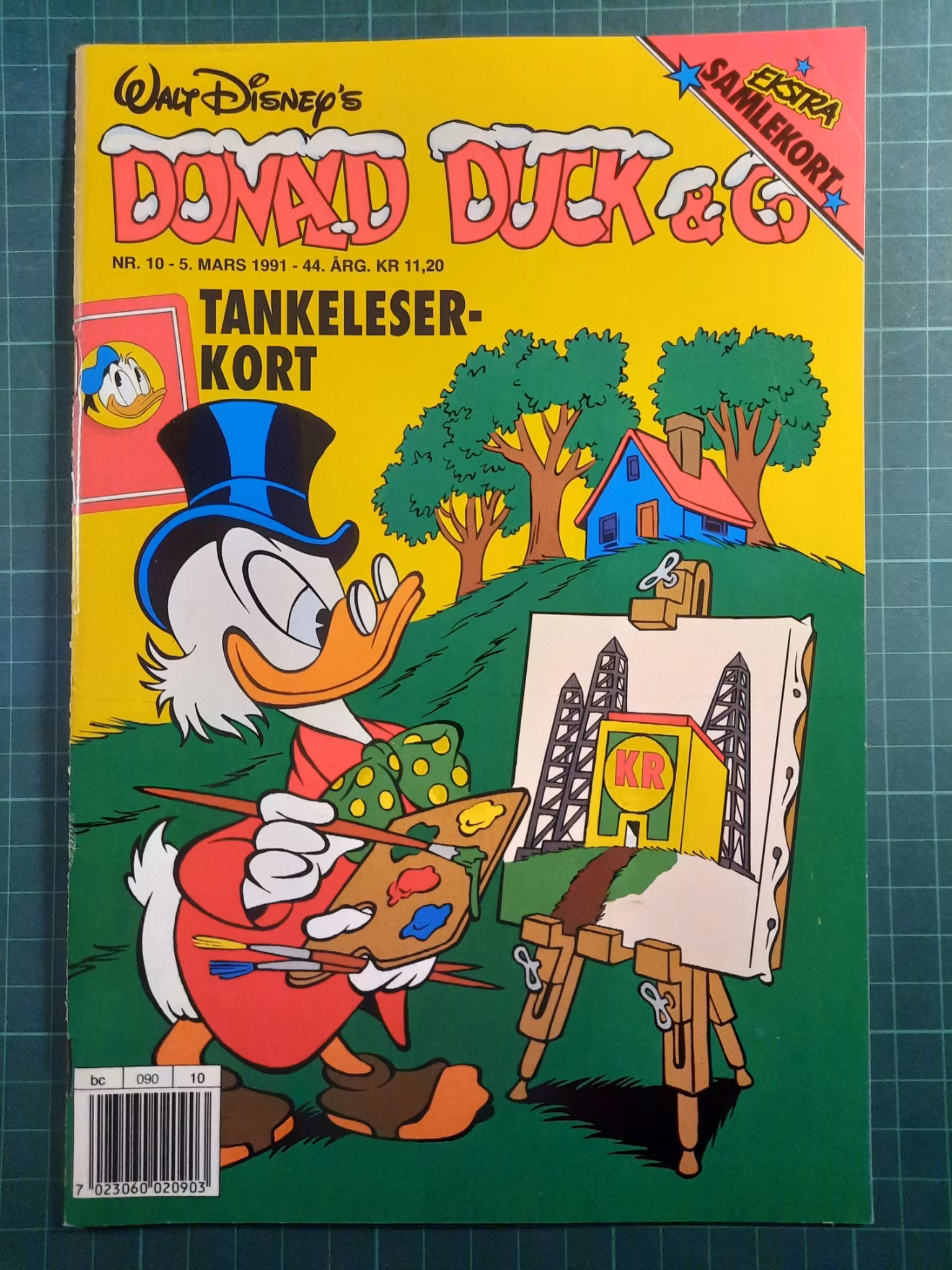 Donald Duck & Co 1991 - 14 m/samlerkort og tankeleserkort