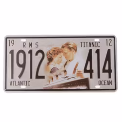 Emalje bilskilt RMS Titanic