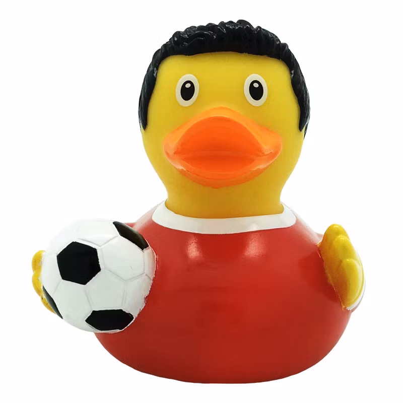 Badeand Soccer Duck (Rød)