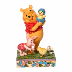 Easter Pooh and Piglet Figurine