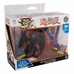 Yu-Gi-Oh! Action Figure 2-Pack Red-Eyes Black Dragon & Harpie Lady 10 cm