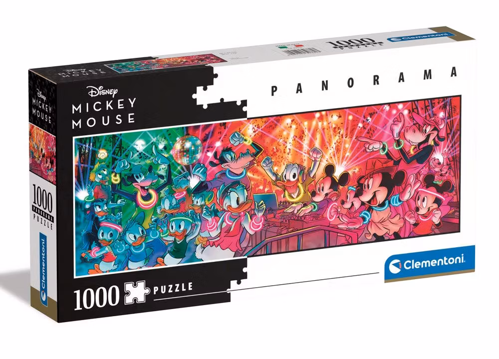 Puslespill Disney Panorama Disco with DJ Mickey (1000 biter)