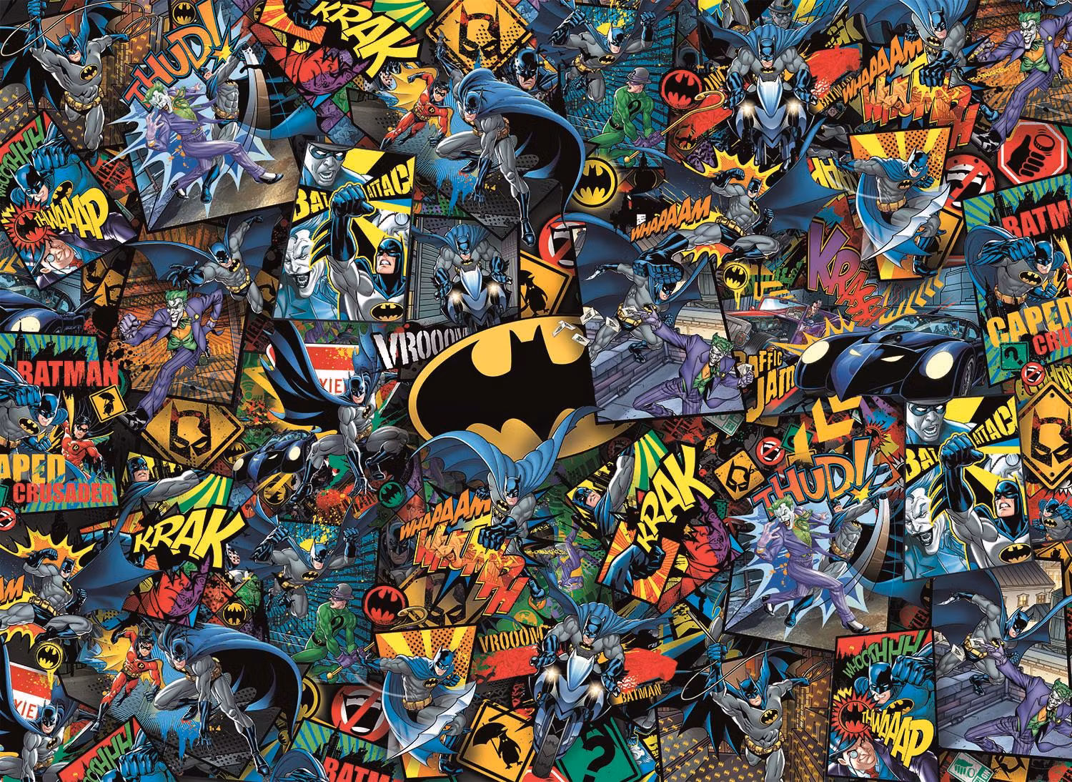Puslespill Batman Comic book collage (1000 biter)