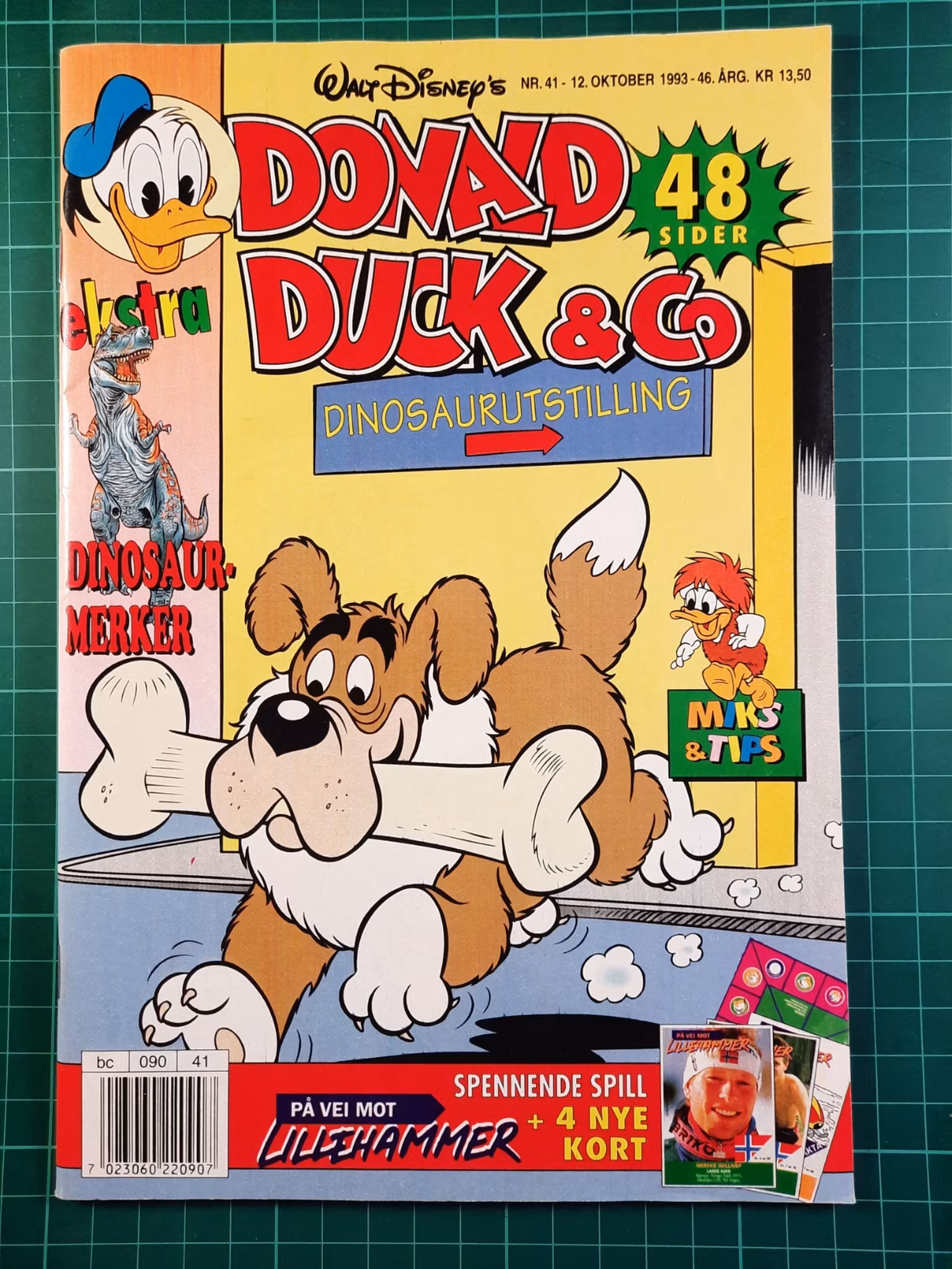 Donald Duck & Co 1993 - 41 m/Lillehammerkort og brettspill
