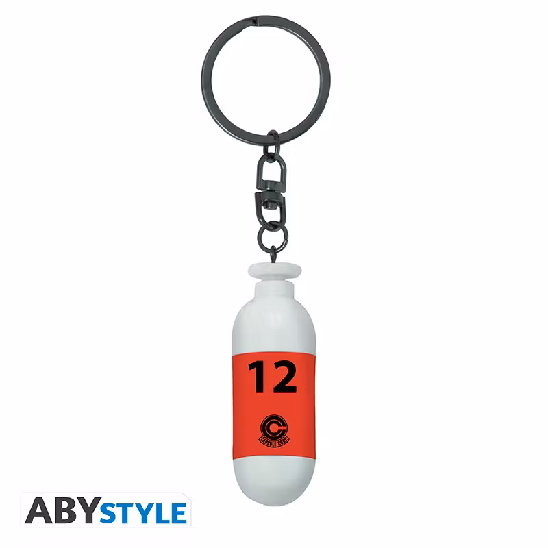 Dragon Ball Z 3D Keychain Red Plastic Capsule
