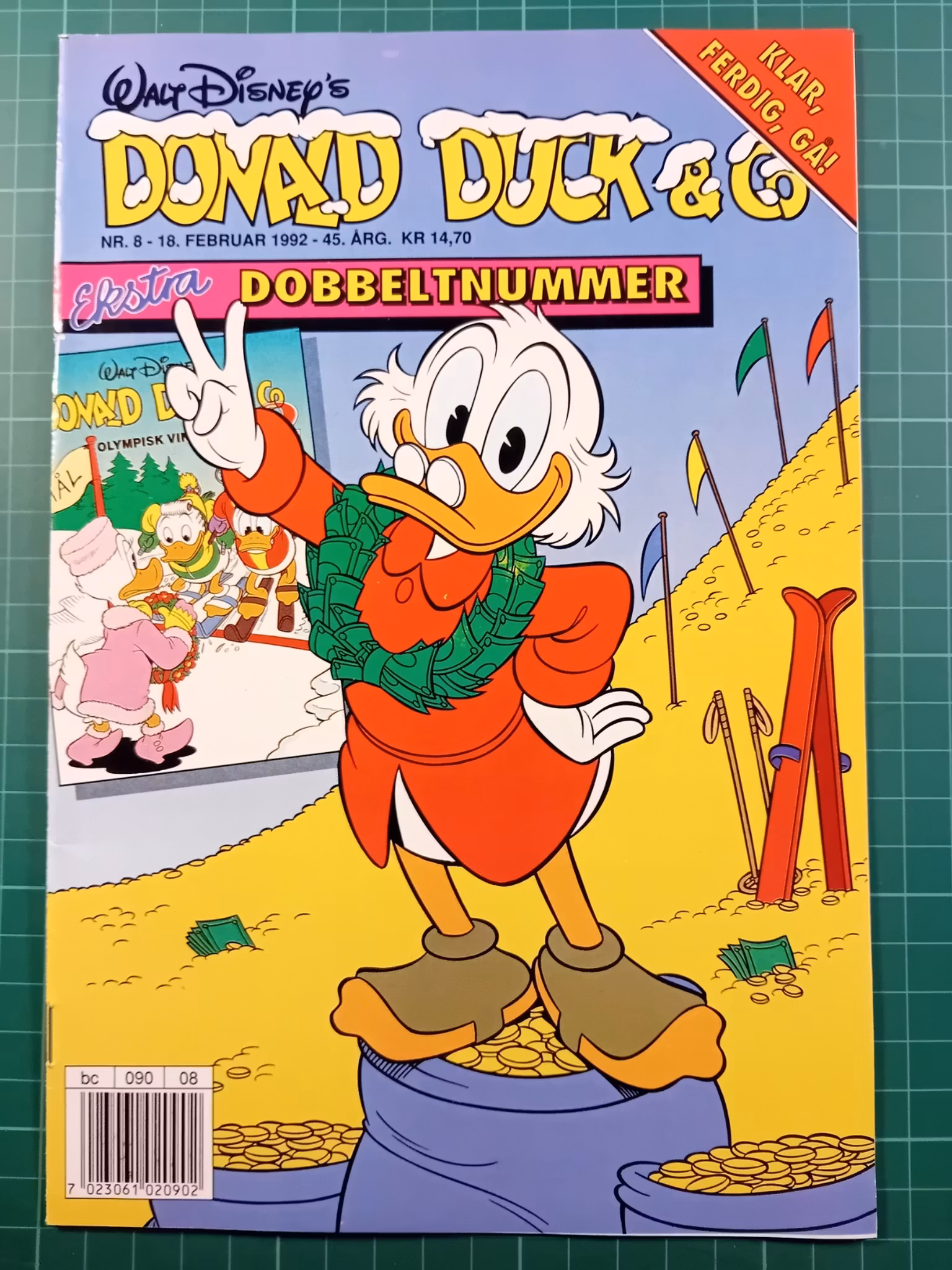 Donald Duck & Co 1992 - 08 m/klistremerker