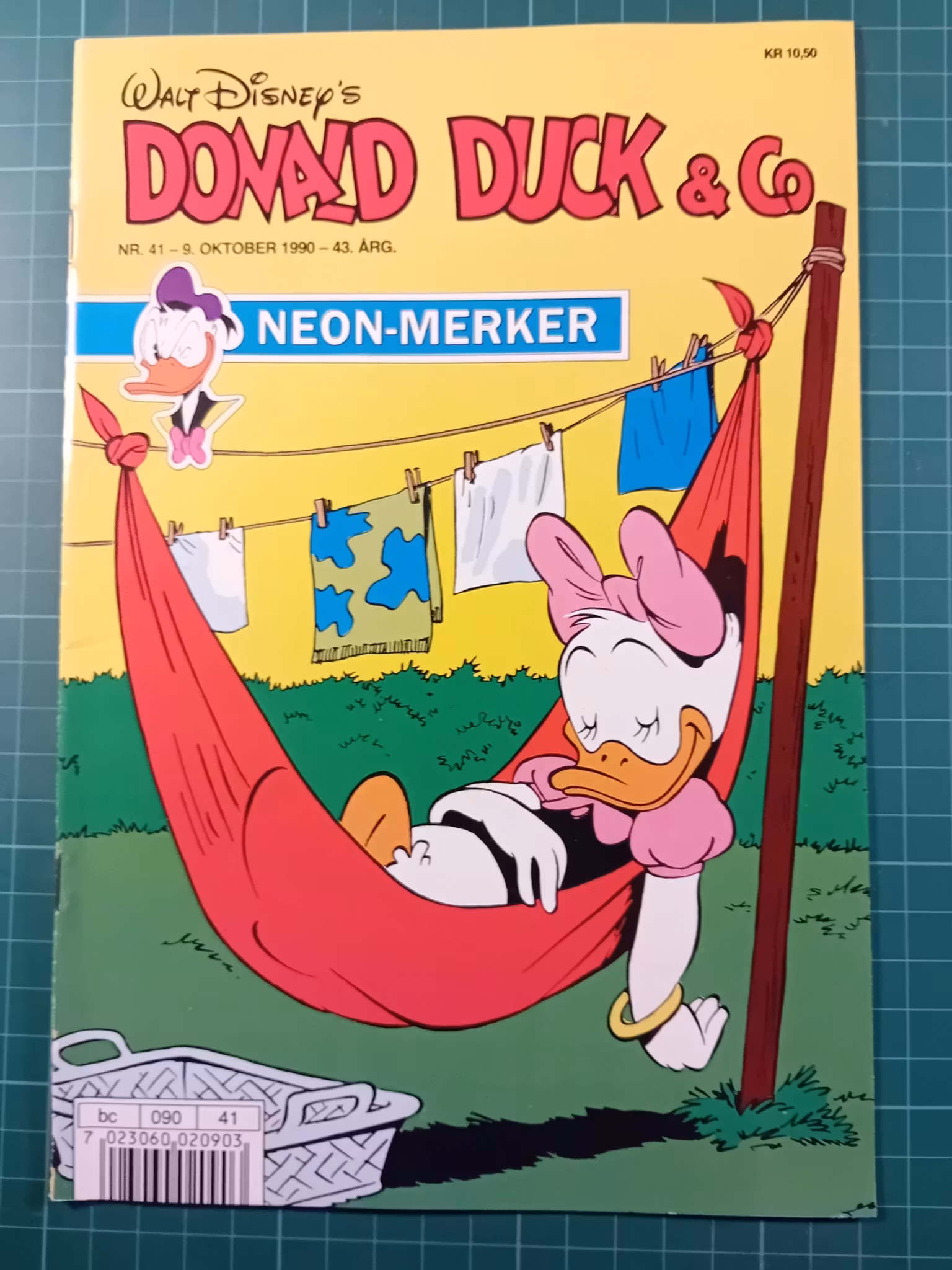 Donald Duck & Co 1990 - 41 m/neon klistremerker