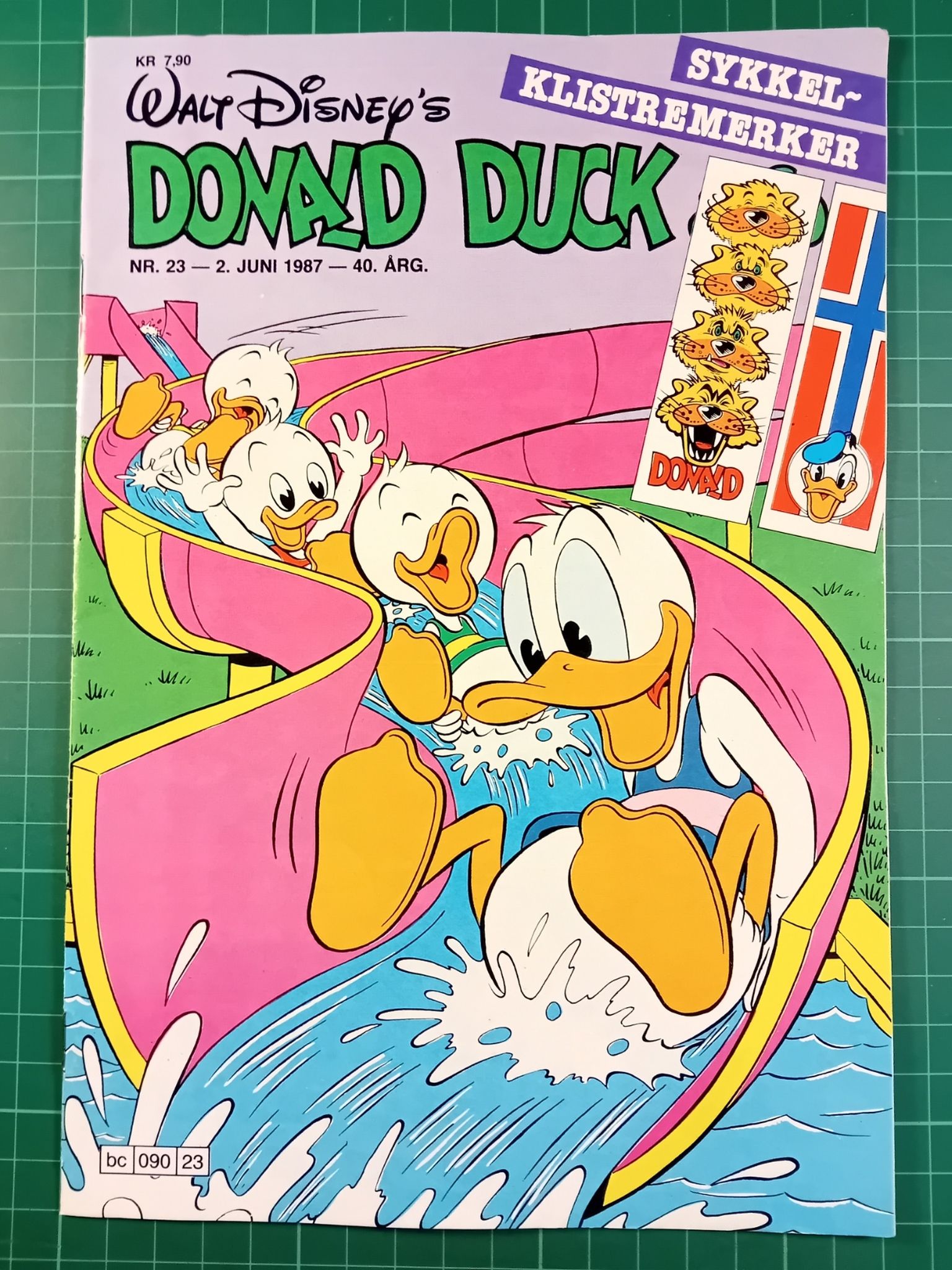 Donald Duck & Co 1987 - 23 m/klistremerker