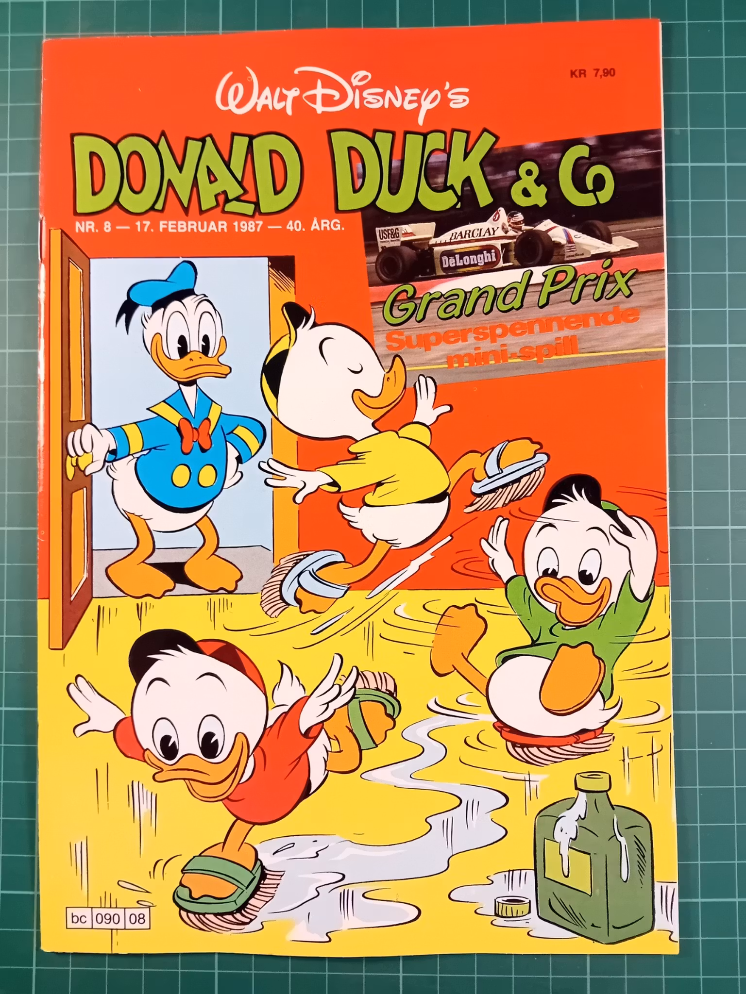 Donald Duck & Co 1987 - 08 m/klistremerker