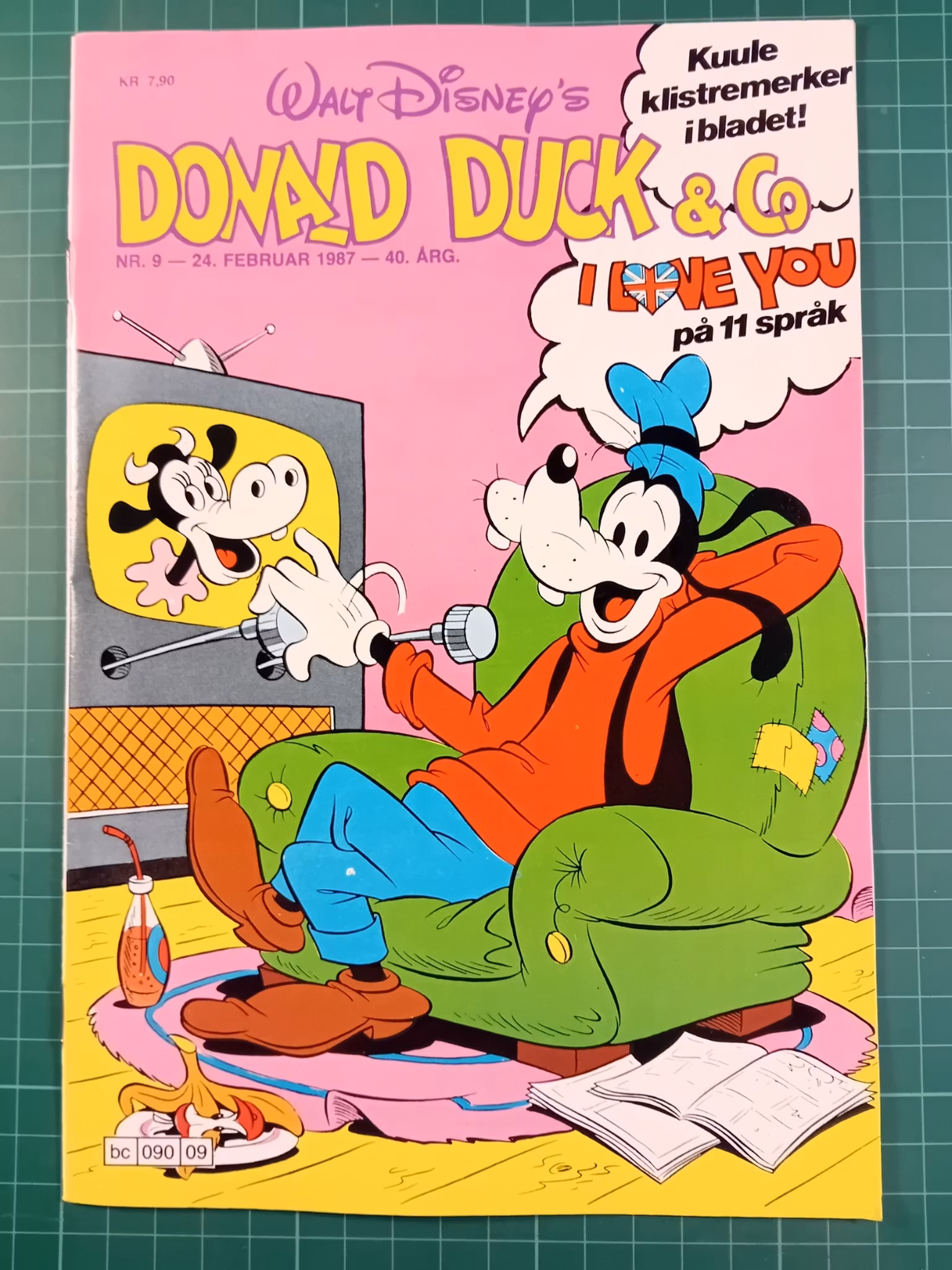 Donald Duck & Co 1987 - 09 m/klistremerker