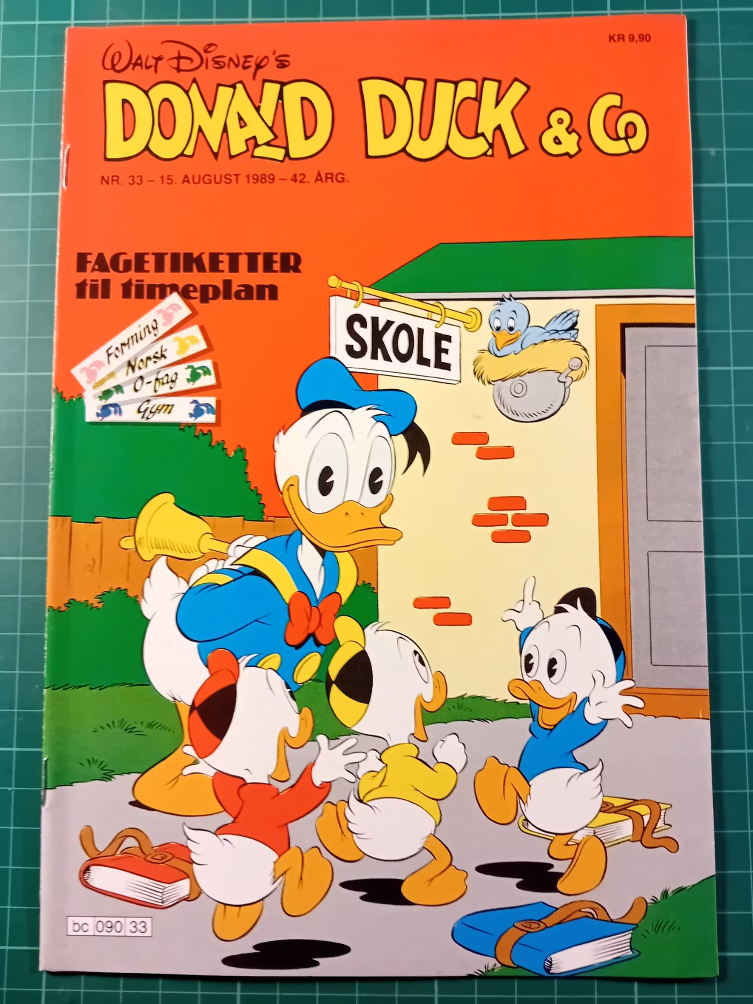 Donald Duck & Co 1989 - 33 m/klistremerker