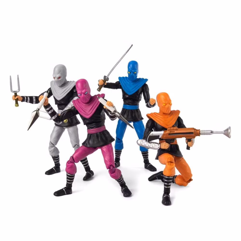 Teenage Mutant Ninja Turtles BST AXN Action Figure 4-Pack Foot Soldiers