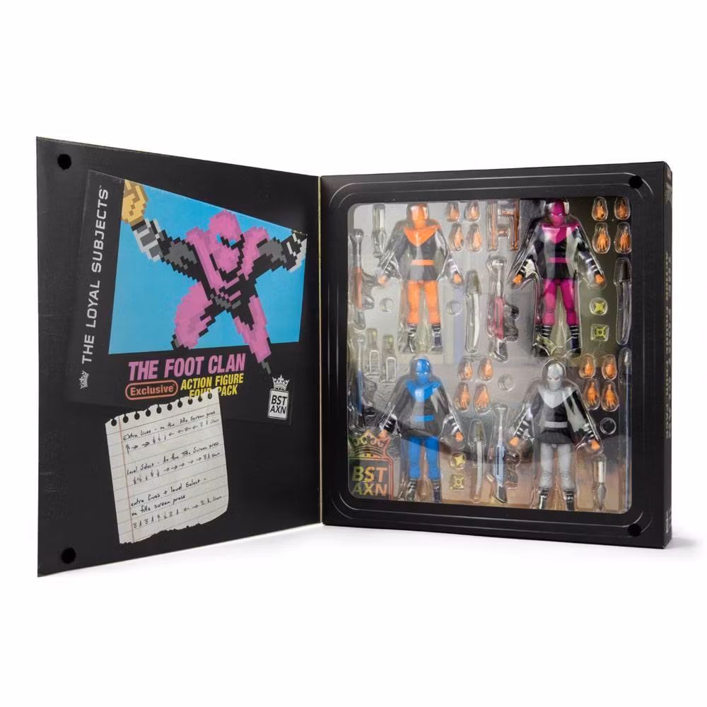 Teenage Mutant Ninja Turtles BST AXN Action Figure 4-Pack Foot Soldiers