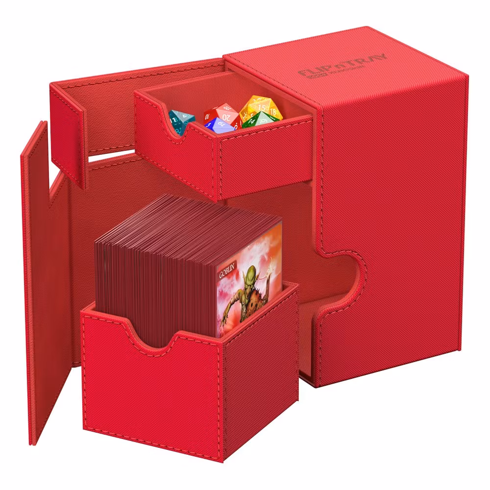 Ultimate Guard Flip`n`Tray 100+ XenoSkin Monocolor Red