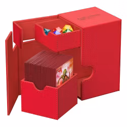 Ultimate Guard Flip`n`Tray 100+ XenoSkin Monocolor Red