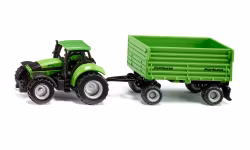 Deutz-Fahr traktor med Fortuna tilhenger 1:50