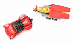 Buggy med sportsfly på tilhenger